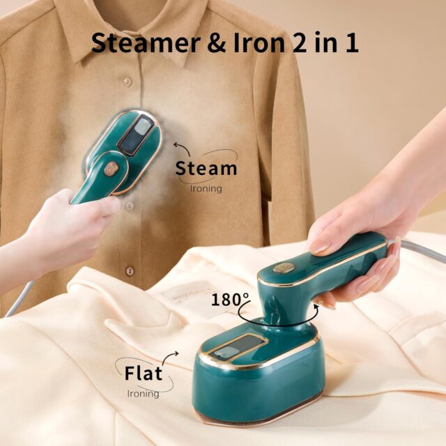 Mini 2-in-1 Travel Steamer & Iron Box – Compact Handheld Wrinkle Remover for Wet & Dry Ironing, Functions as a Full Iron Box - Image 5