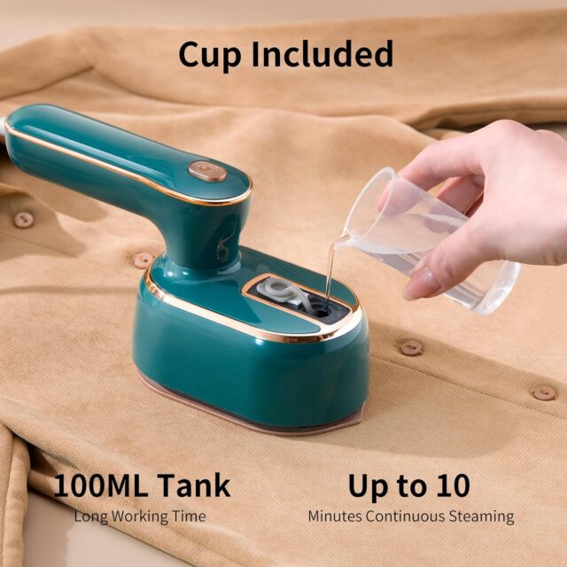 Mini 2-in-1 Travel Steamer & Iron Box – Compact Handheld Wrinkle Remover for Wet & Dry Ironing, Functions as a Full Iron Box - Image 4