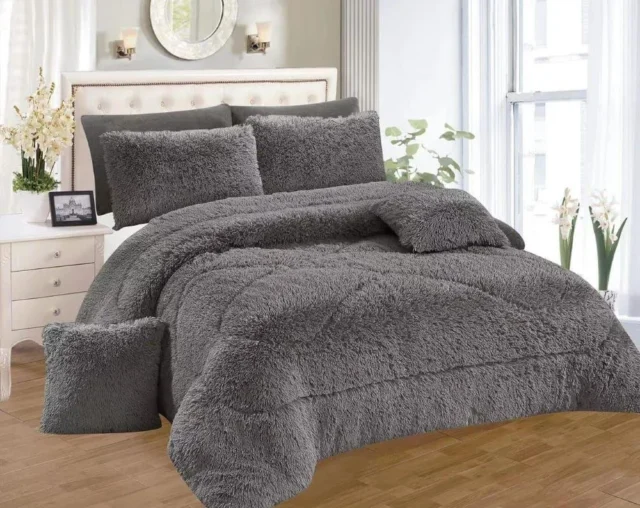 fluffy velvet duvet set - Image 4