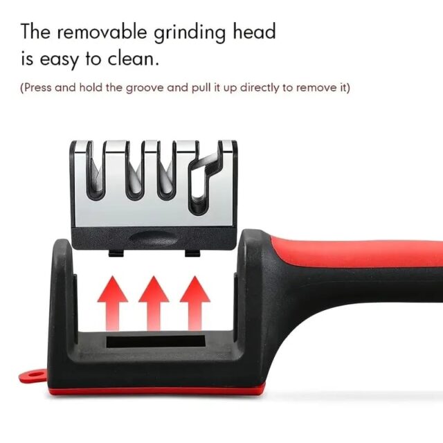 Professional 4-Stage Knife Sharpener: Sharpen Your Knives with ABS, Tungsten steel - Image 3
