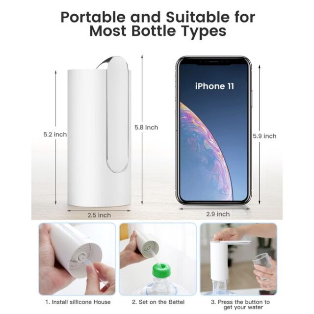 Foldable Automatic Water Dispenser Pump – Rechargeable & Wireless - Image 4