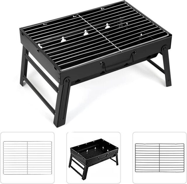 Foldable Portable Barbecue Charcoal Grill - Image 2